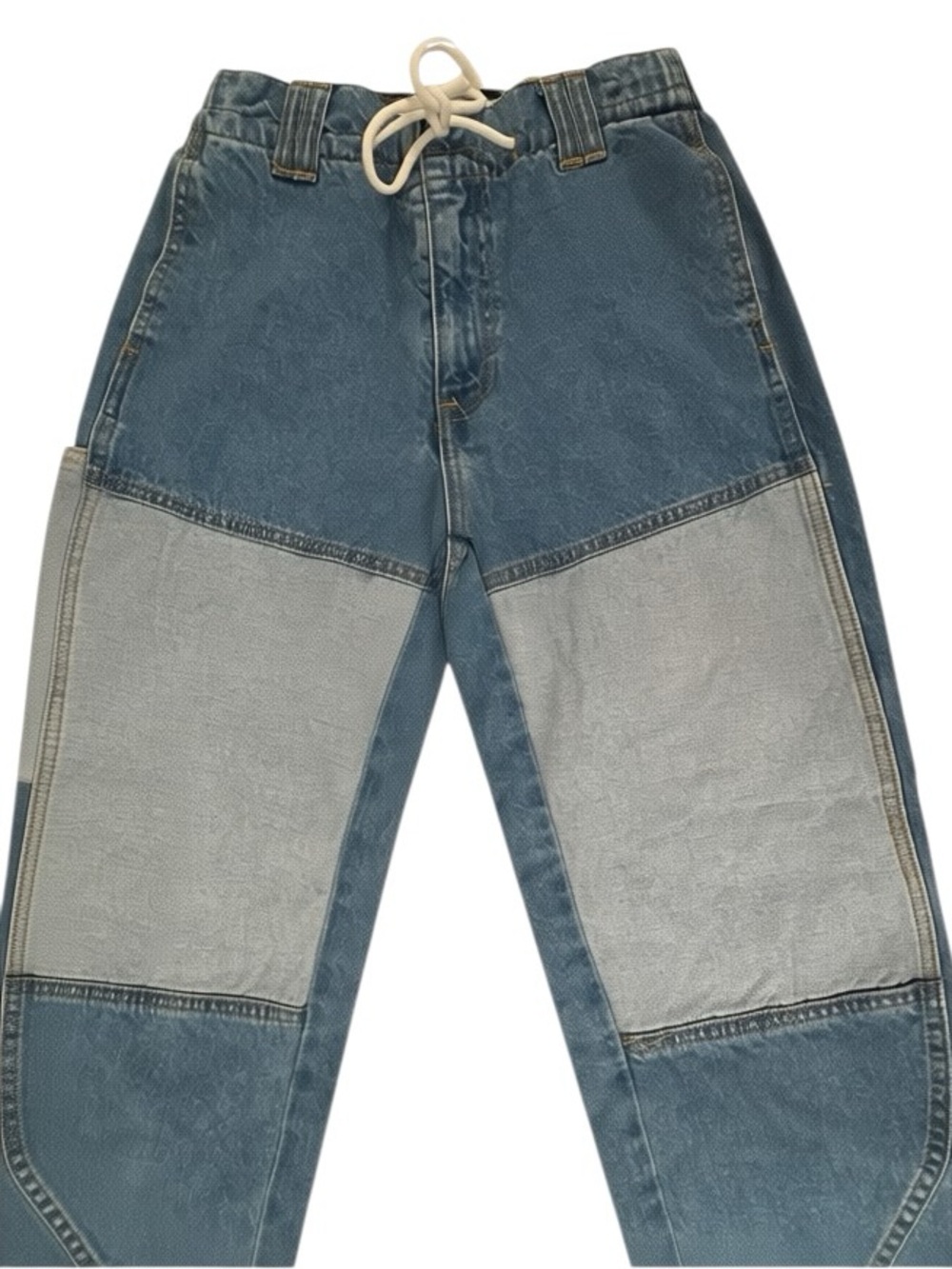Two Tone Patchwork Joggers Sz XS Indie Baggy Streetwear Hip Hop Alt